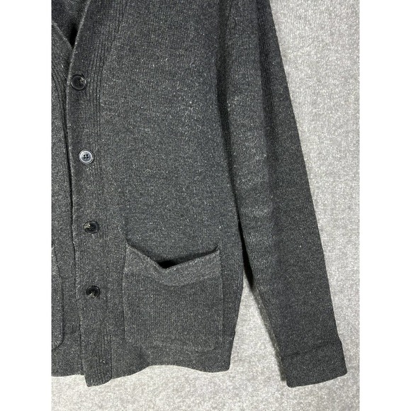 French Connection Wool Blend Button Up Cardigan Sweater Womens Size Medium Gray - Picture 7 of 14
